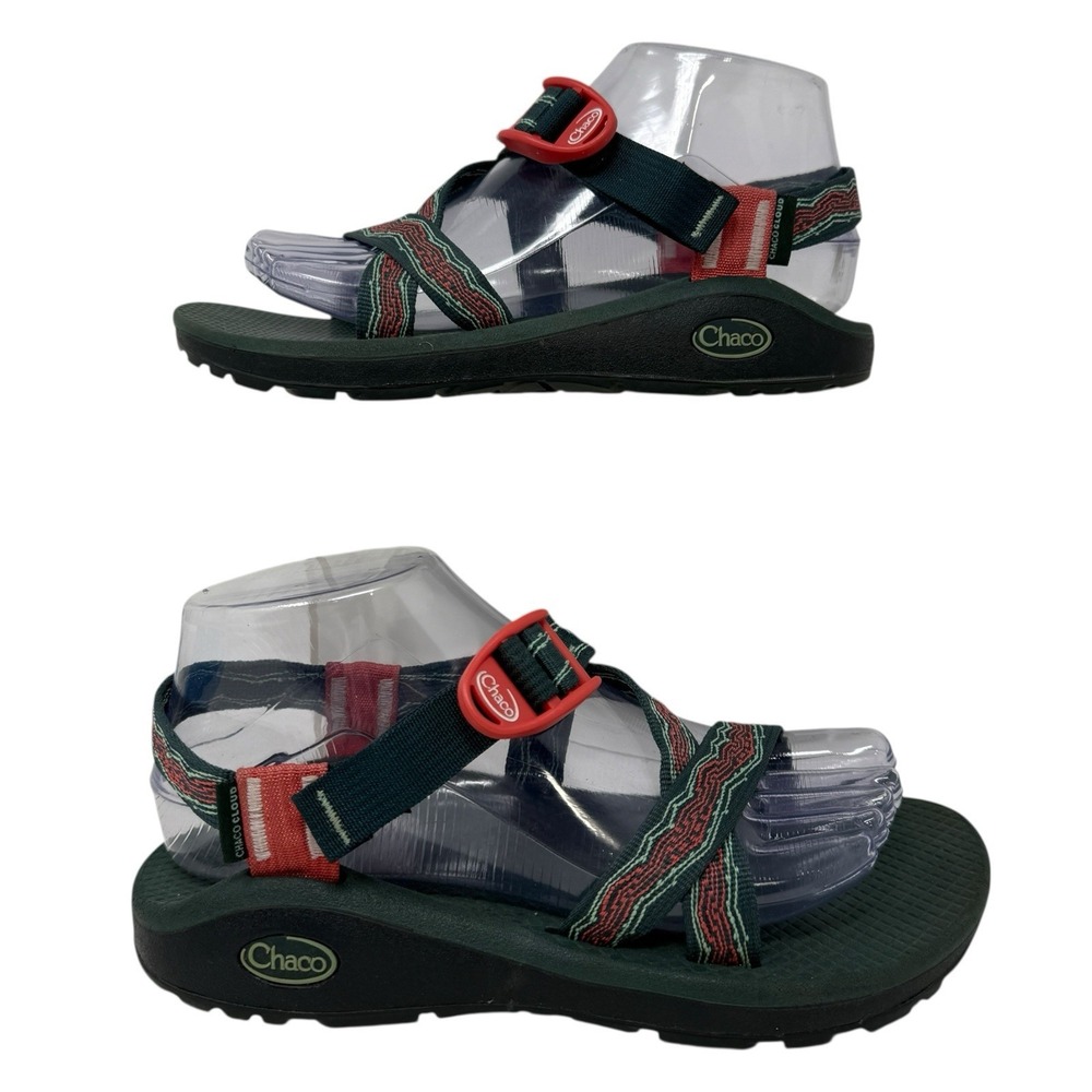 CHACO Z/Cloud Cushioned Sandals Women's Red‎ Nylon Strappy Toe Loop - US 7